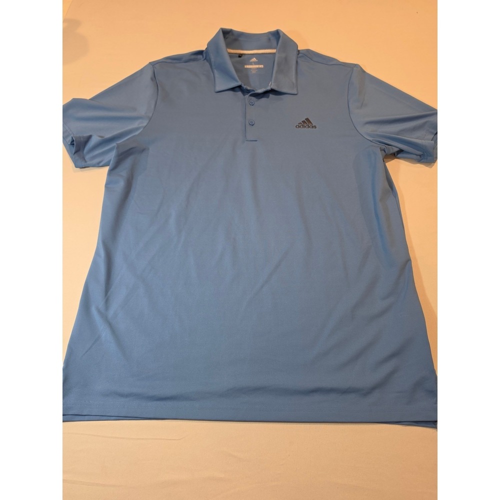 Adidas Golf Mens Large Blue Short Sleeve Polo Shirt CY5398 938007